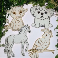 Sada dětských dekorací - zvířátka velká