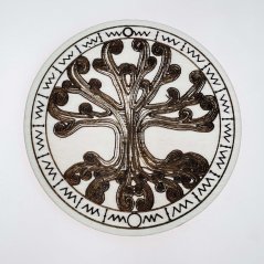 Dřevěný podtácek - strom života - autorský motiv