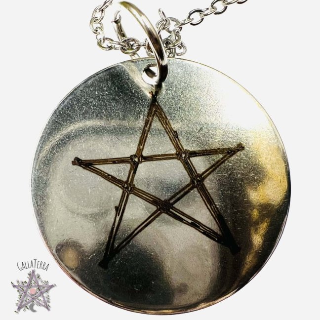 Author's necklace - Pentagram - strength and protection