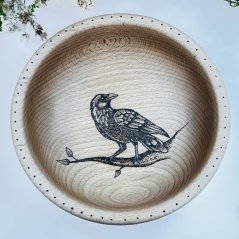 Buková miska - havran