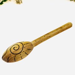 Dřevěná lžíce - sluneční spirála - malá