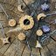 Wooden hand-carved jewelry - Crescent - intuition, transformation