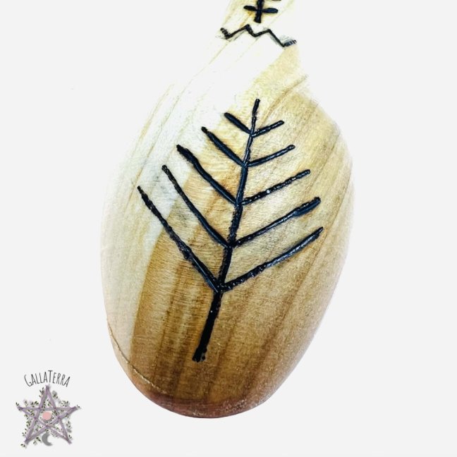 Wooden spoon - protorunes - large