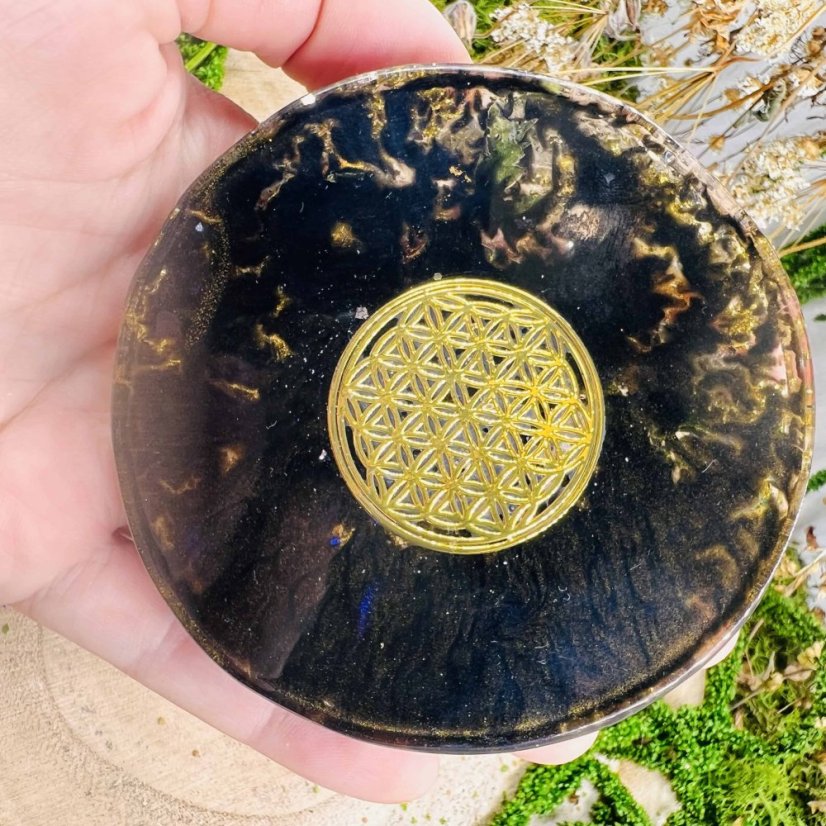 Magická orgonitová podložka / podtácek pro ochranu, magii a vnitřní sílu - 2.jakost