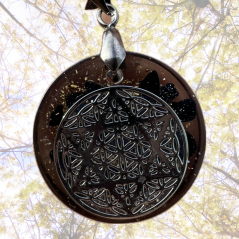 Orgonitový harmonizující přívěsek / amulet / talisman s hexagramem pro úspěch a ochranu