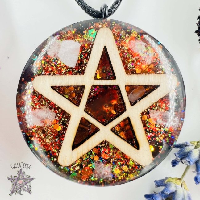 Orgonitový šperk / amulet / talisman s pentagramem