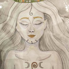 Afirmační obraz - Stříbrná víla - "Ať se děje cokoli, můžeš být klidná"