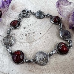 Orgonitový náramek - jaspis, fluorit - pro odvahu a vitalitu