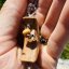 Wooden hand-carved jewelry - Crescent - protection, balance Wooden hand-carved jewelry - Crescent - protection, balance