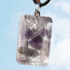 Orgonite jewellery with the Ehwaz rune for harmony, friendship, and love