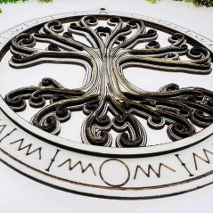 Dřevěná dekorace 3D - strom života - autorský motiv