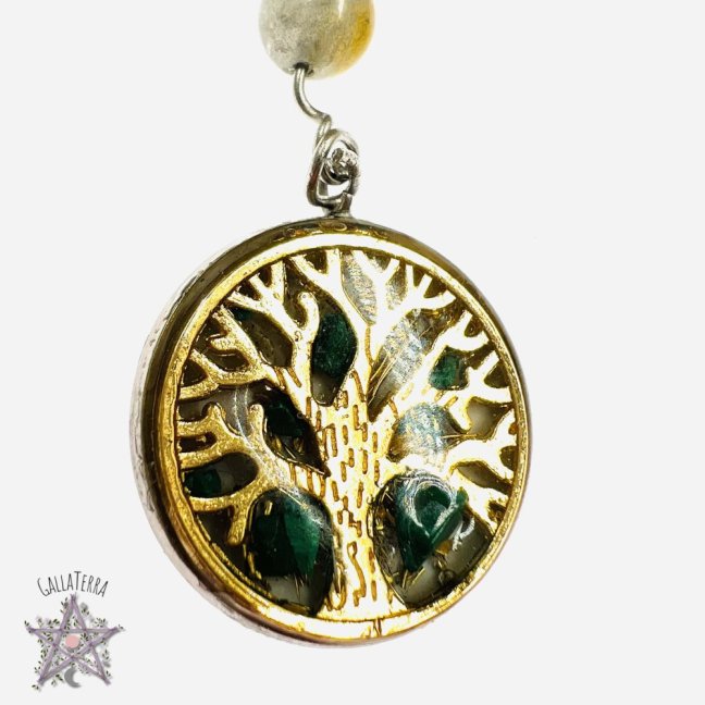 Orgonite necklace - tree of life - harmony, protection