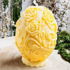 Natural candle - yellow egg - optimism, joy