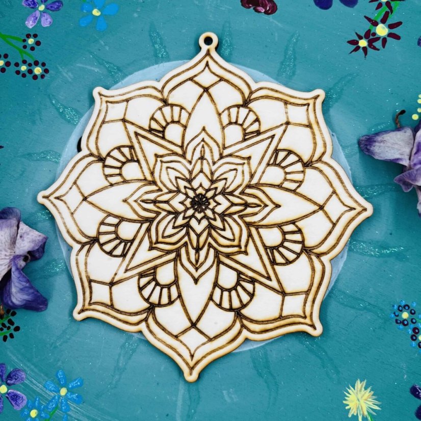 Dřevěná omalovánka – Mandala Dagmar
