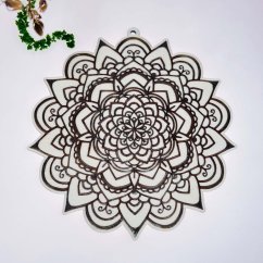 Dřevěný omalovánka - mandala antistress