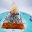 Orgonite pyramid for abundance, joy