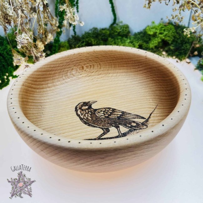 Beech bowl - raven