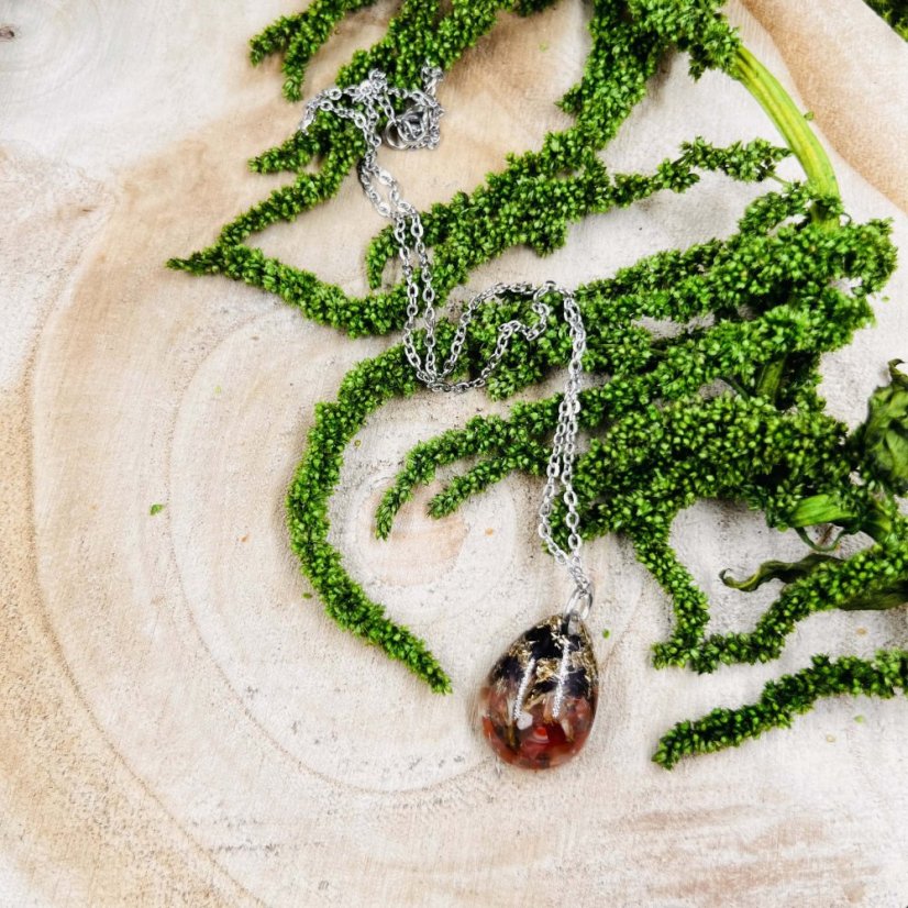 Orgonite necklace - agate - joy, protection