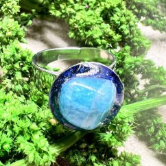 Orgonitový prsten - modrý apatit - inspirace, kreativita
