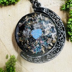 Orgonitový náhrdelník s půlměsícem - inspirace, životní energie