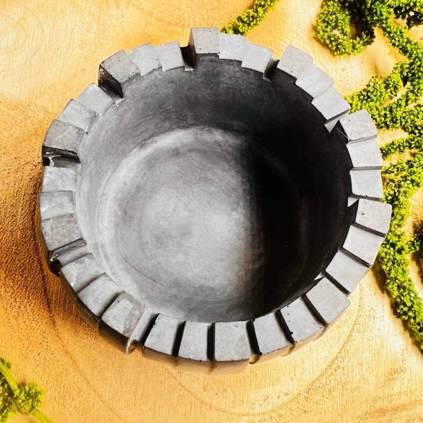 Magická miska pod svíčku - černá