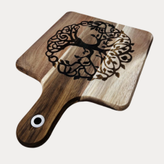 Akáciové prkénko s rukojetí - Strom života Akáciové prkénko s rukojetí - Strom života