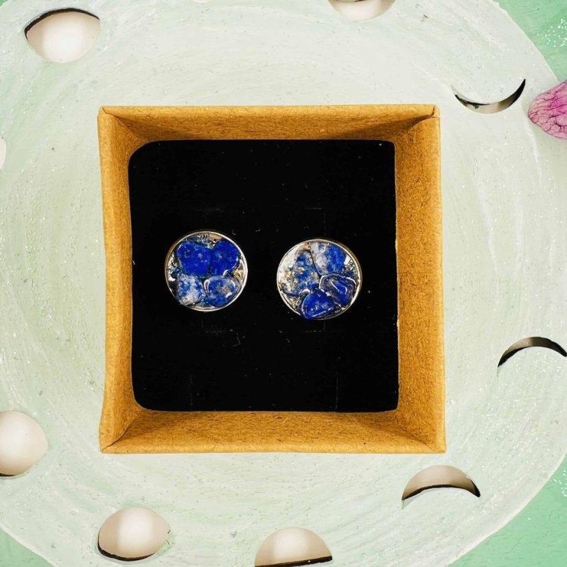 Orgonite earrings for health