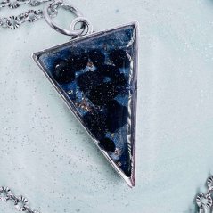 Unconventional orgonite necklace for strength and energy