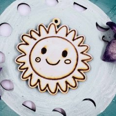 Dřevěná dekorace - slunce