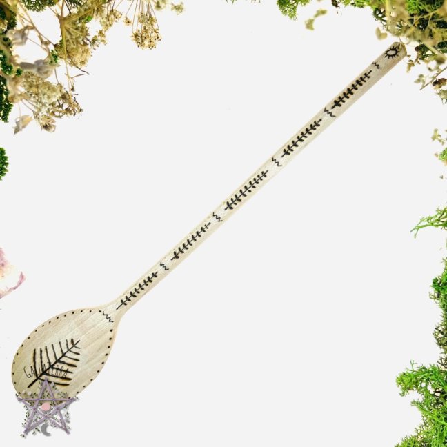 Magic wooden spoon - protorunes - large
