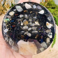 Magická orgonitová podložka / podtácek pro tvou harmonii, rovnováhu, uvolnění napětí a hojnost - 2. jakost