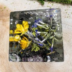 Orgonitová krychle / lampička / těžítko pro tvé nové začátky, otevření srdce a optimismus