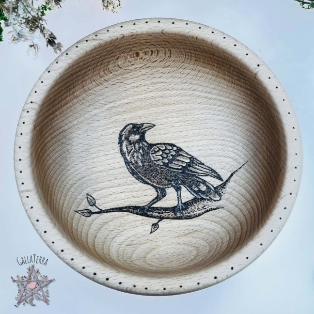 Beech bowl - raven