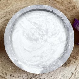 Magická podložka pod svíčku - malá - šedá