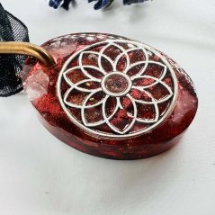 Orgonitový amulet - přívěsek - Květ západu slunce Orgonitový amulet - přívěsek - Květ západu slunce