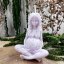 Natural ritual candle Gaia - goddess of the Earth - purple