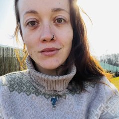 Unconventional orgonite necklace for strength and energy