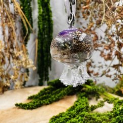 Orgonitová medúza / náhrdelník s fluoritem - pro jasnost a vnímání souvislostí