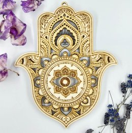 Dřevěná dekorace - ruka Fatimy