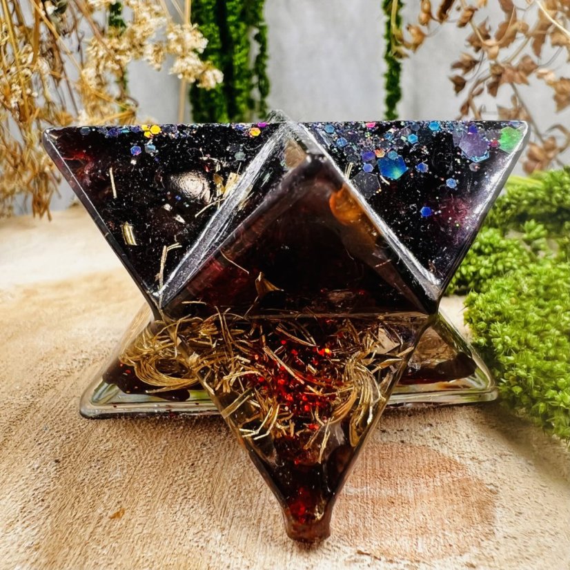 Orgonite merkaba - vitality, strength, passion