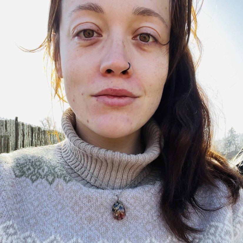 Orgonite necklace - agate - joy, protection