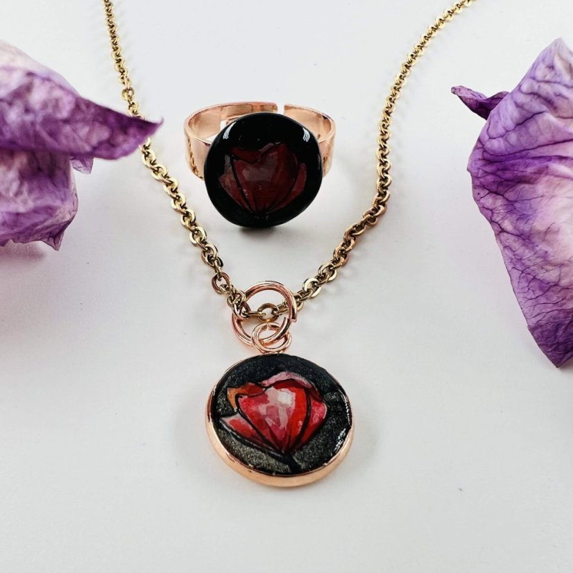 Řetízek z chirurgické oceli - rose gold