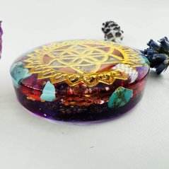 Orgonite harmonising pendant / amulet / talisman with the Seed of Life for optimism