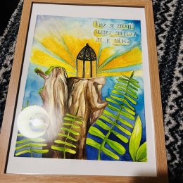 Obraz s pozitivním poselstvím do čekárny ordinace