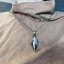 Orgonite pendulum / pendant with rock crystal - for intuition, cleansing and protection