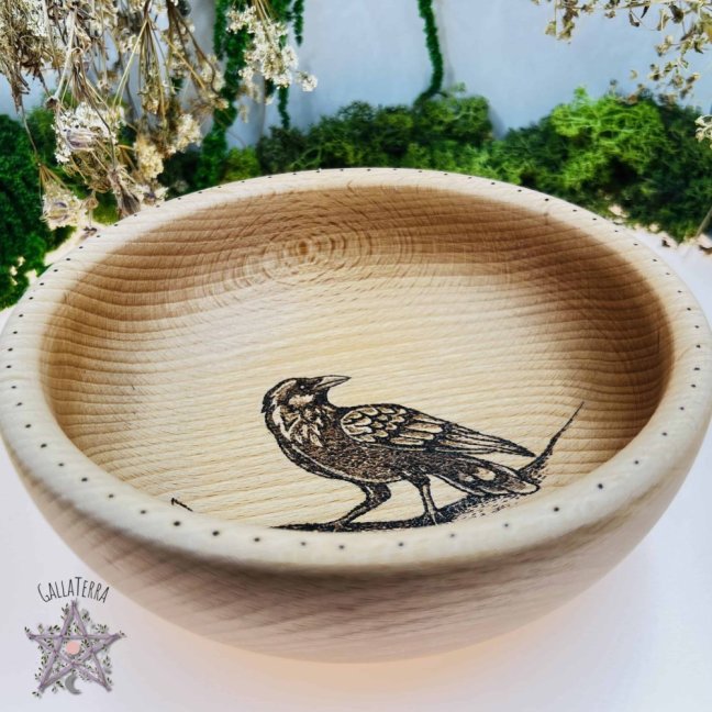 Beech bowl - raven