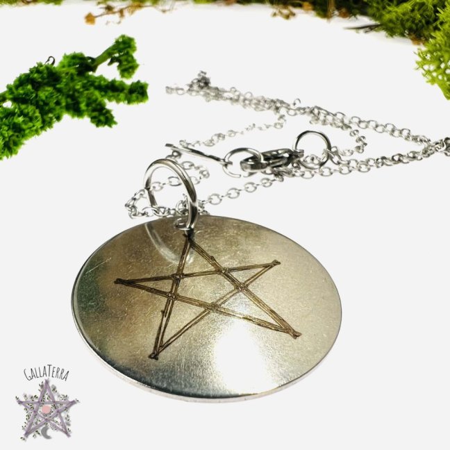 Author's necklace - Pentagram - strength and protection