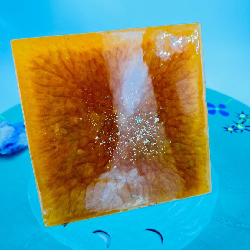 Orgonite pyramid for abundance, joy