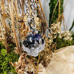 Orgonitová medúza / náhrdelník s alabastrem - pro čistotu, harmonii, uvolnění napětí