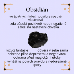 Obsidián vlastnosti